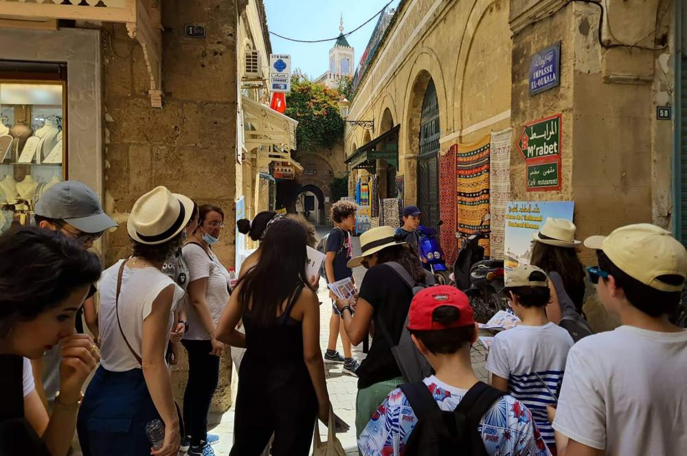 "Heritage Discovery" workshop in the medina with the association Edifices et Mémoires, June 2022