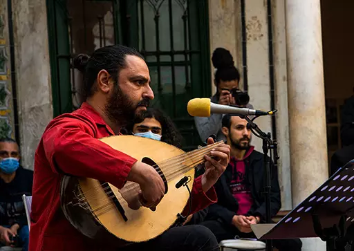 Résidence "Rébétiko-Maalouf" de Nidhal Yahyaoui, concert de sortie de la 1ère étape de résidence, Tunis - février 2021
