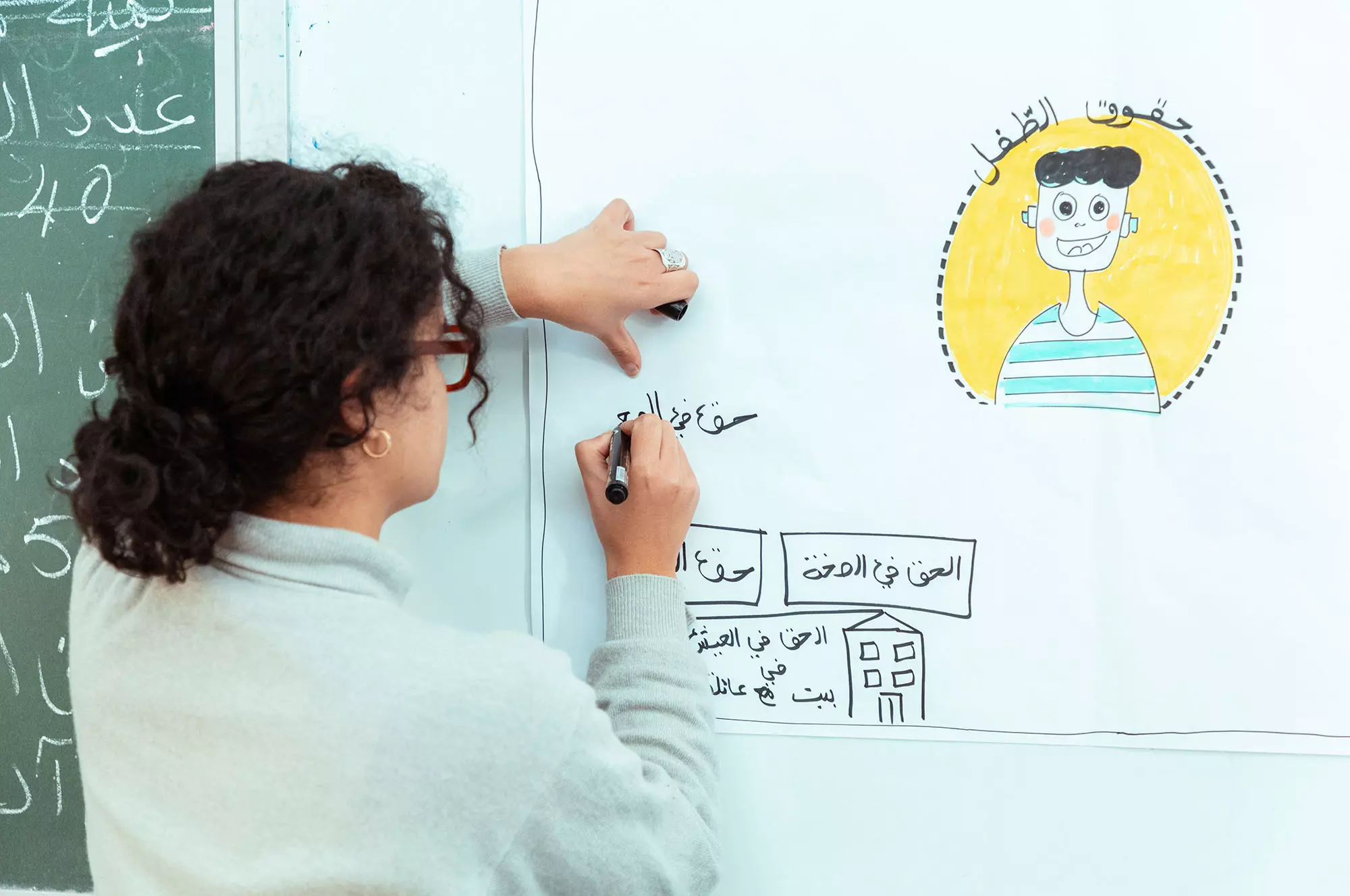 Qismi al Ahla, école primaire Alhidaya - Gabès, atelier de conception, 2022-2023