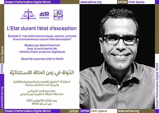 Débat "L'Etat dans l'état d'exception #2", programme DPDW Civic Space,  2.11.2021