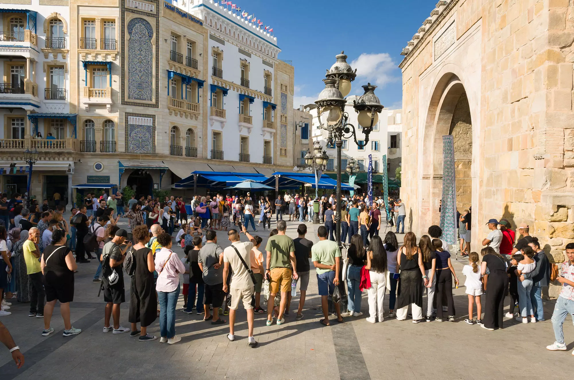 Gouâl in the City de Filipe Lourenço à Bab Bhar, Créations, Festival Dream City 2023, Tunis.
