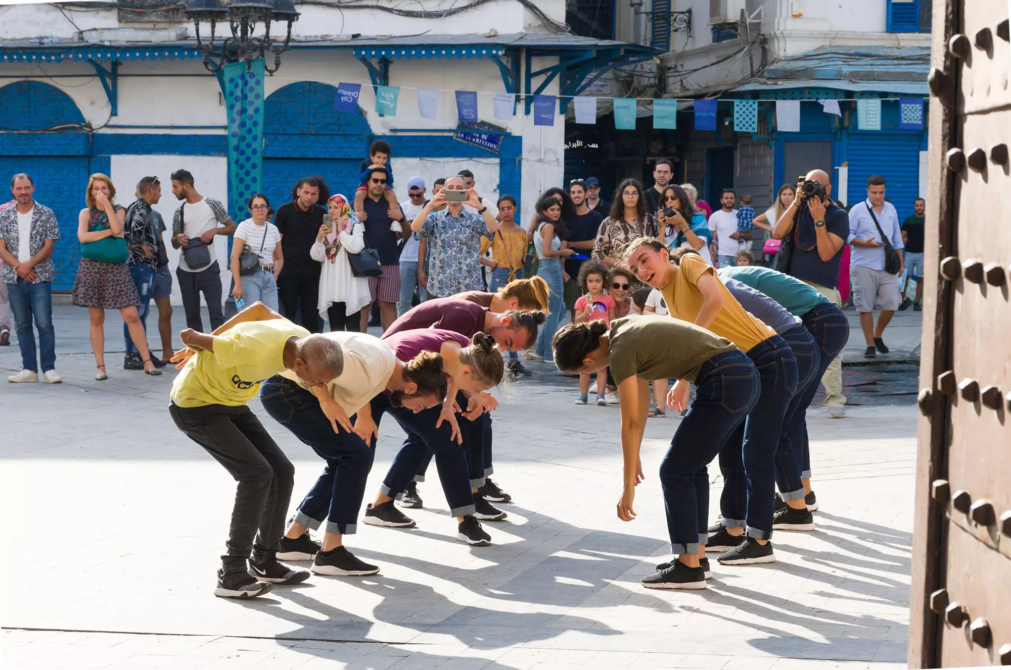 Gouâl in the City de Filipe Lourenço à Bab Bhar, Créations, Festival Dream City 2023, Tunis.