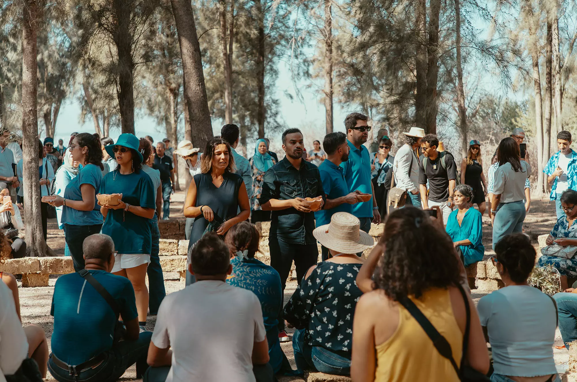 Un pacte avec les eaux - La mise en commun avec Sejoumi de Natural Contract Lab, Créations, Festival Dream City 2023, Tunis.