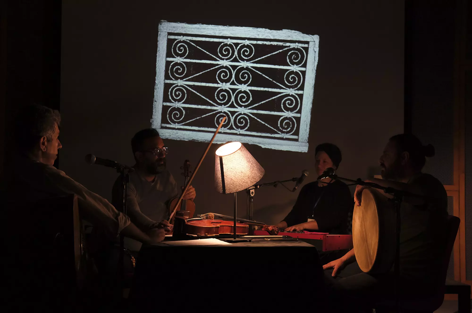 2nd stage of the "Rébétiko-Maalouf" residency of Nidhal Yahyaoui at the Onassis Foundation, Athens - January 2022.