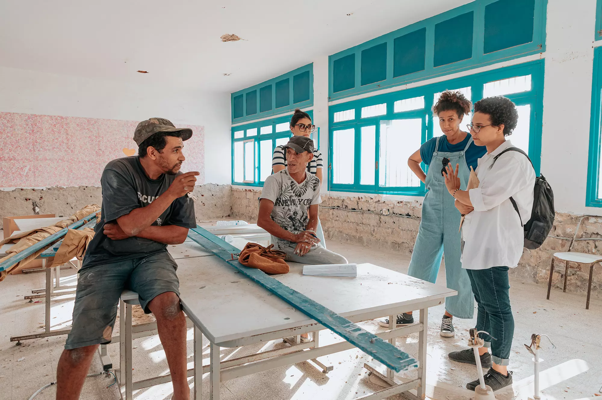 Qismi al Ahla, école primaire Alhidaya - Gabès, 2022-2023, Transformation de l'espace.