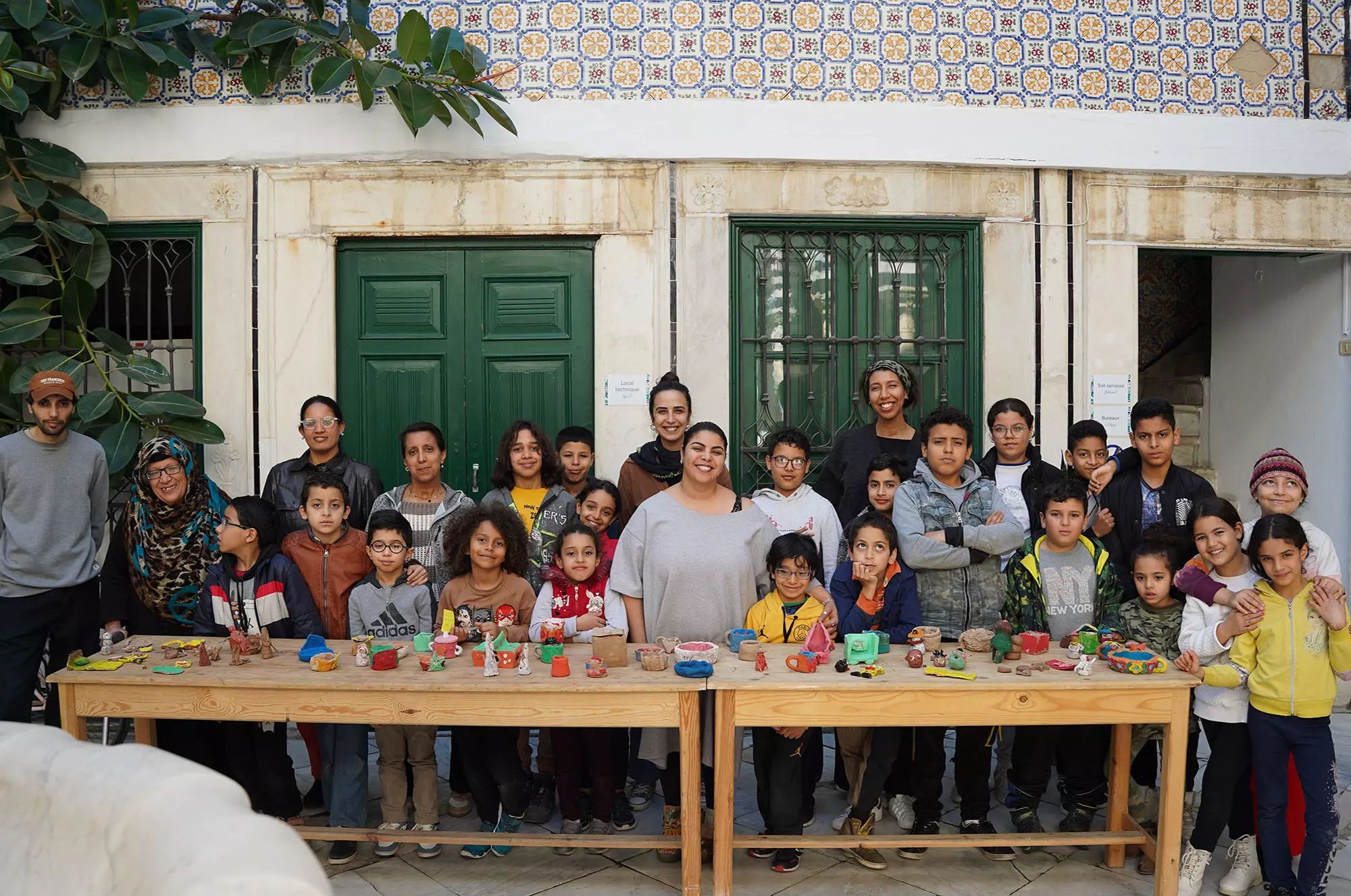 Atelier de poterie avec Bouthaina Hssine, Art et Education, L'Art Rue, mars 2024