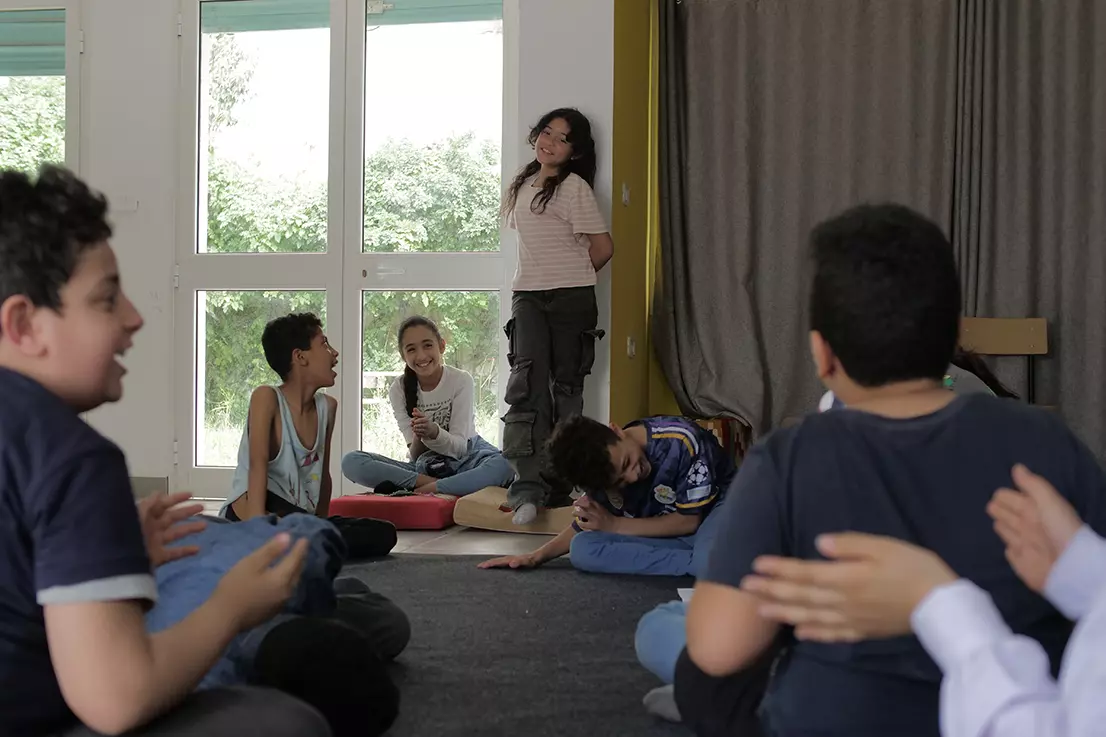 Narjes ben Ammar's theater workshop with children from rue el Marr school - Tunis medina, 2023-2024