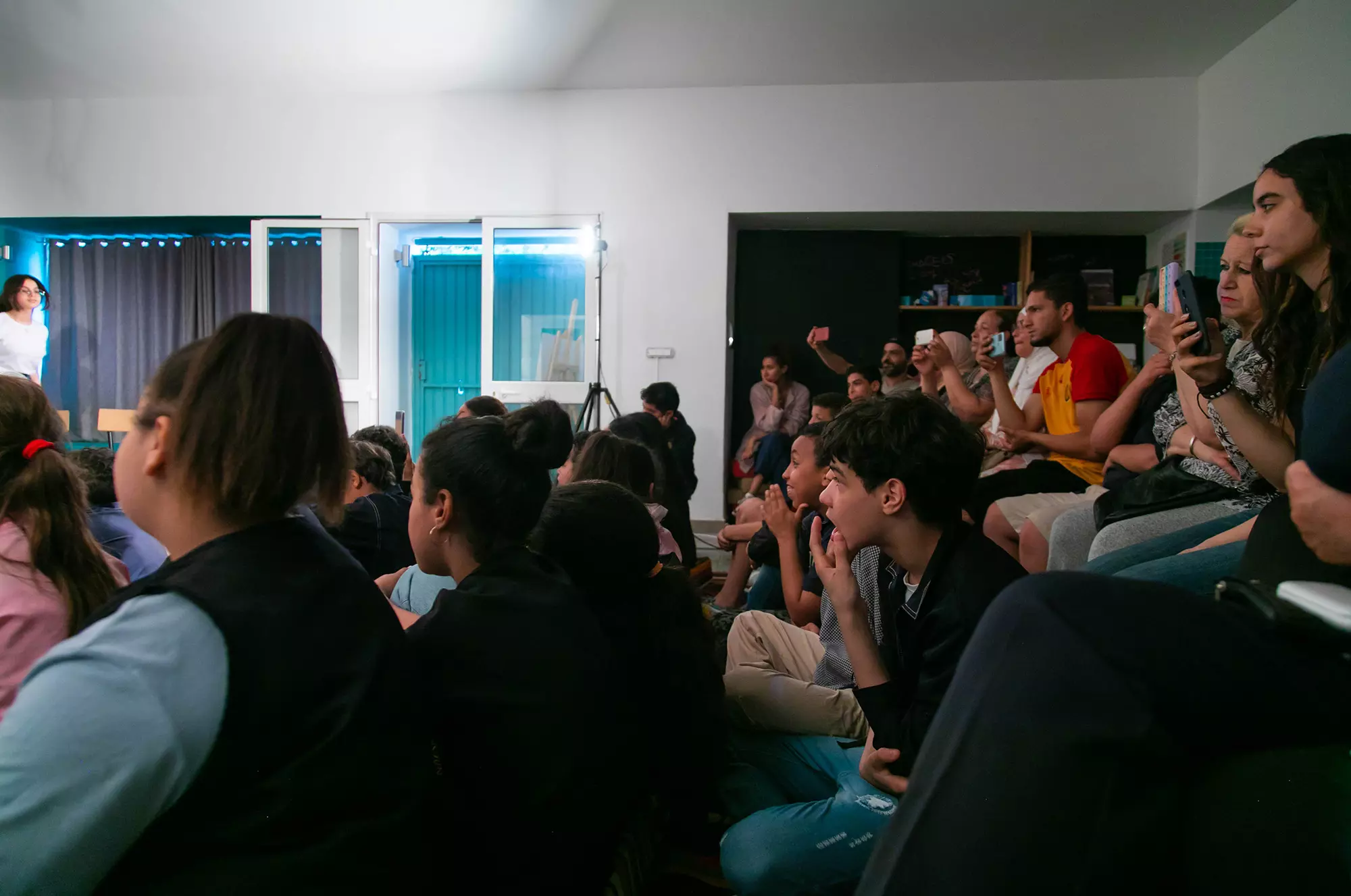   Atelier théâtre de Lobna Mlika avec les enfants de l'école rue el Marr - médina de Tunis, 2021-2022