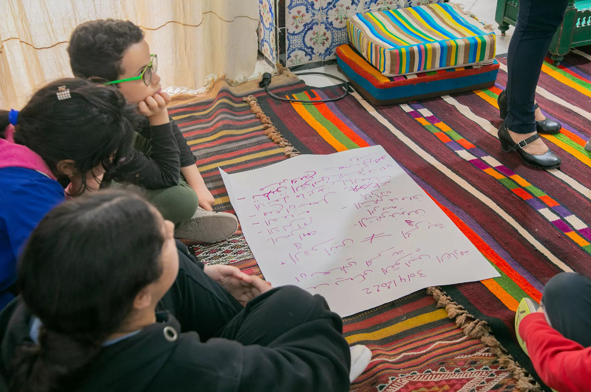Thinking workshop at L'Art Rue with Houda Kefi - medina of Tunis, 2021-2022