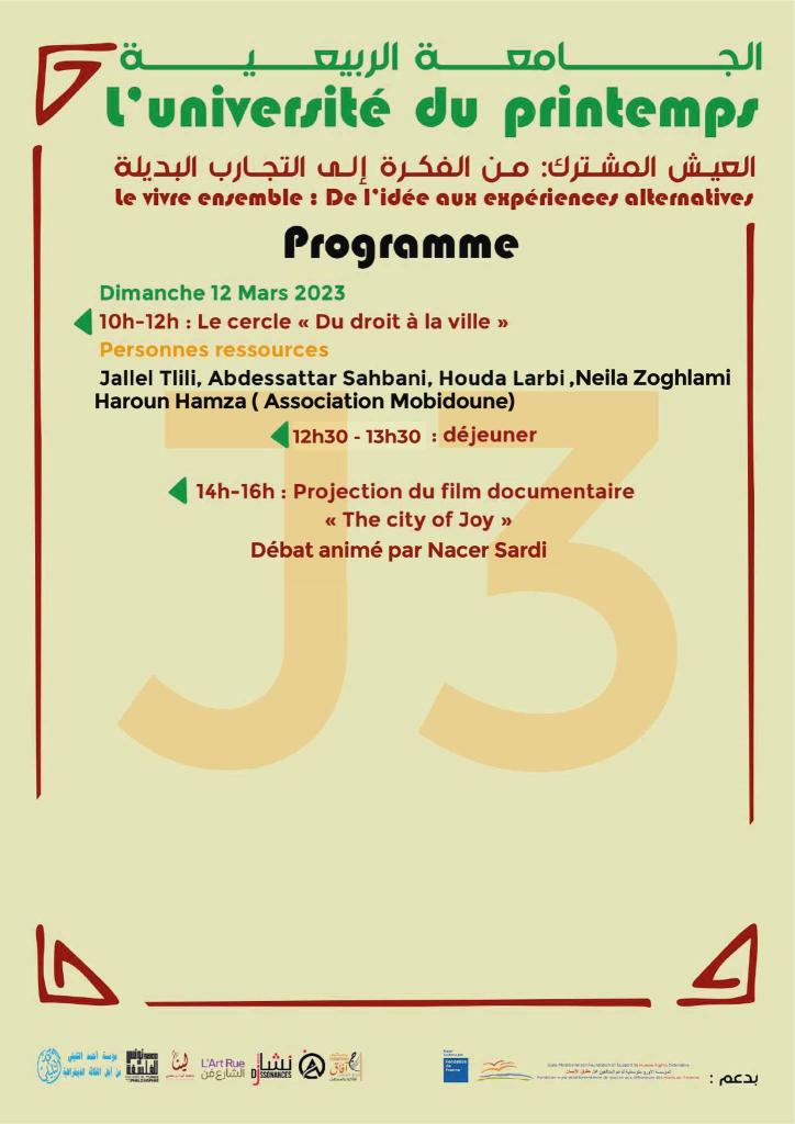 "Spring University" event programme