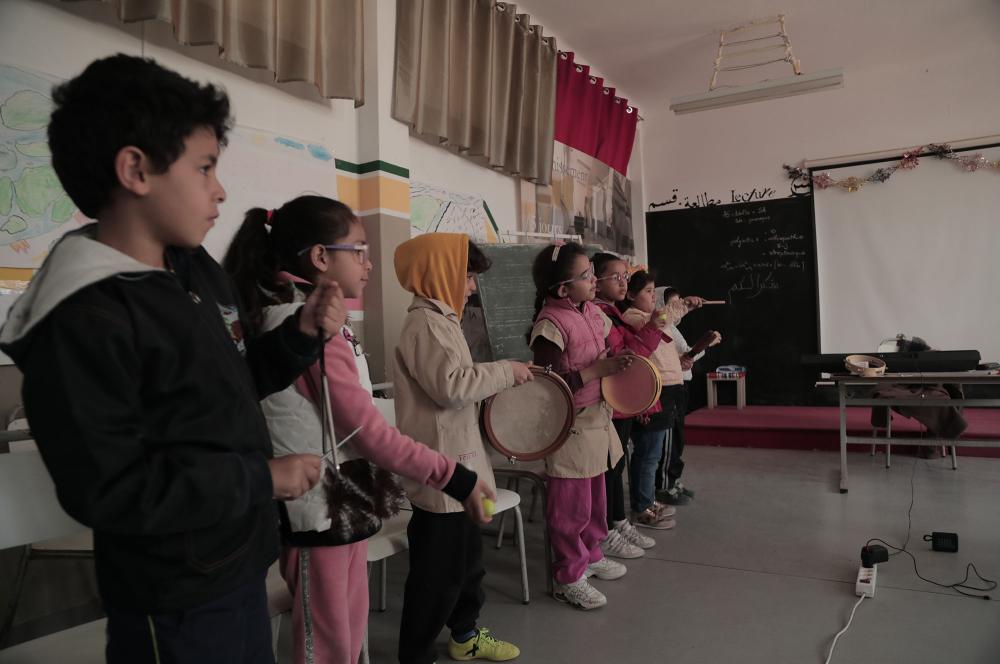  Musical awakening workshop by Iqadh with the children of the Hafsia school - medina of Tunis, 2021-2023