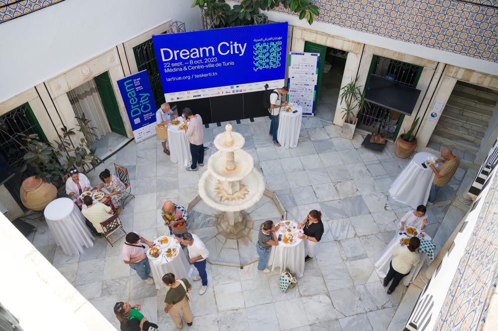 Conférence de presse Dream City 2023, un festival d'art dans la ville, Tunis.