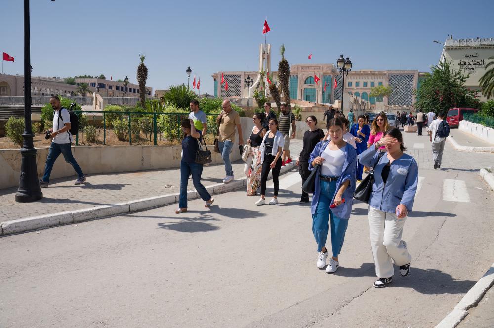 Conférence de presse Dream City 2023, un festival d'art dans la ville, Tunis.