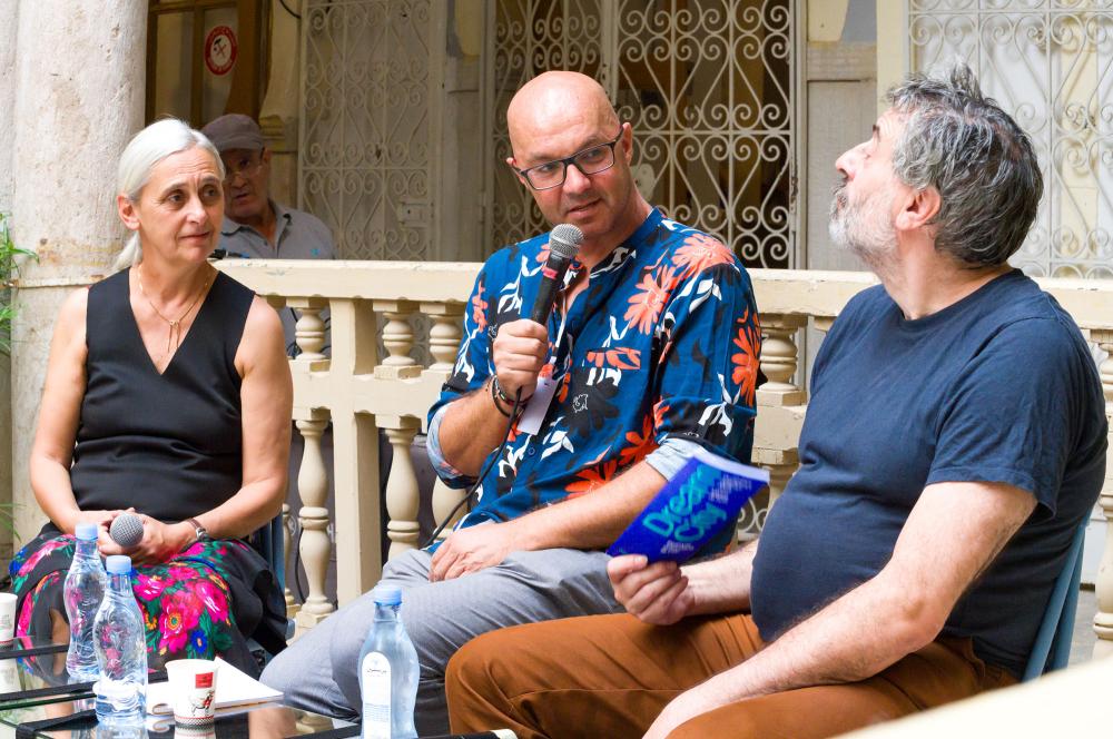 Rencontre-discussion avec Anne Teresa de Keersmaeker et Alain Franco / Rosas, Caserne El Attarine, Festival Dream City 2023, Tunis.