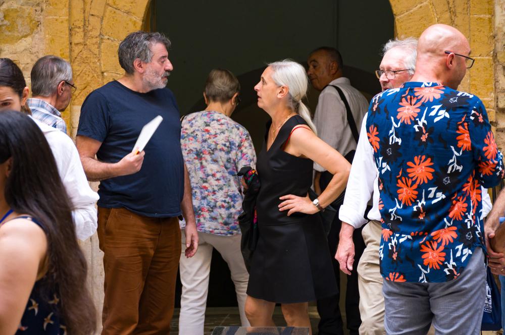 Rencontre-discussion avec Anne Teresa de Keersmaeker et Alain Franco / Rosas, Caserne El Attarine, Festival Dream City 2023, Tunis.