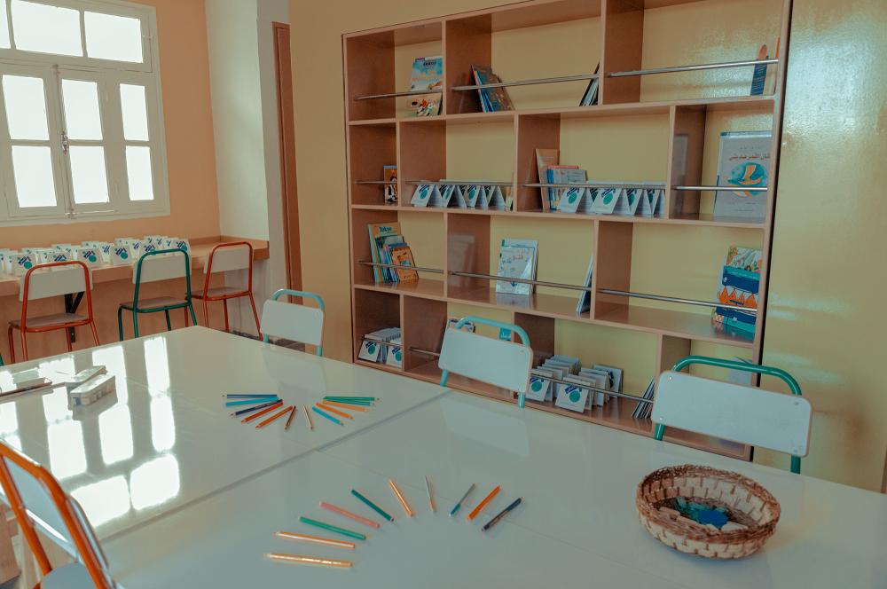Qismi Al Ahla, école primaire dite avenue de la République – Kébili, transformation de l'espace, 2023.