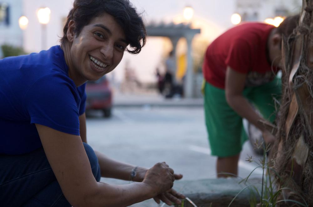 Résidence artistique « El Warcha » de Benjamin Perrot, L'Art Rue, Tunis 2016.