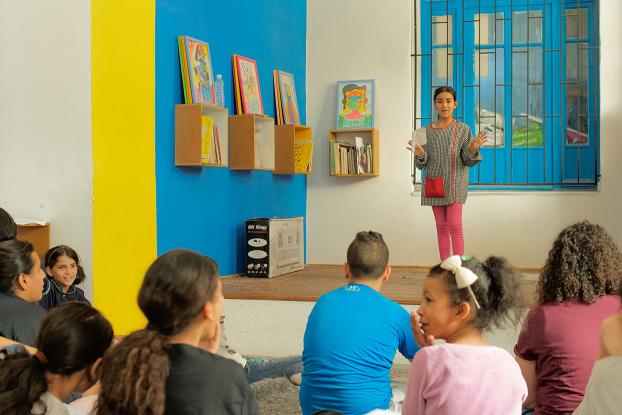  Mouna Ben Haj zekri's theater workshop with children from the Beb Souika school - Tunis medina, 2024