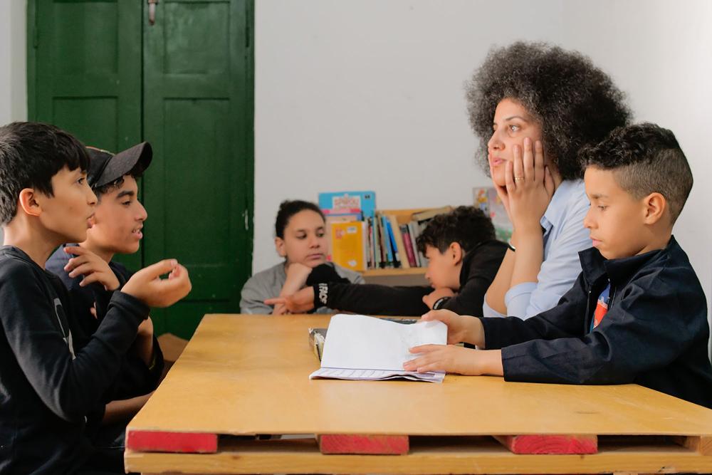 Video creation workshop with children from the Kotteb Louzir school - Tunis Medina, 2023-2024