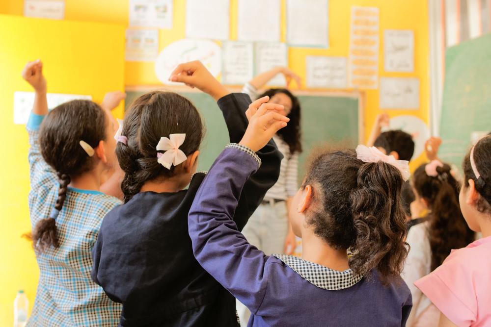 Atelier d'éveil musical par Iqadh avec les enfants de l'école Kotteb Louzir- médina de Tunis, 2024