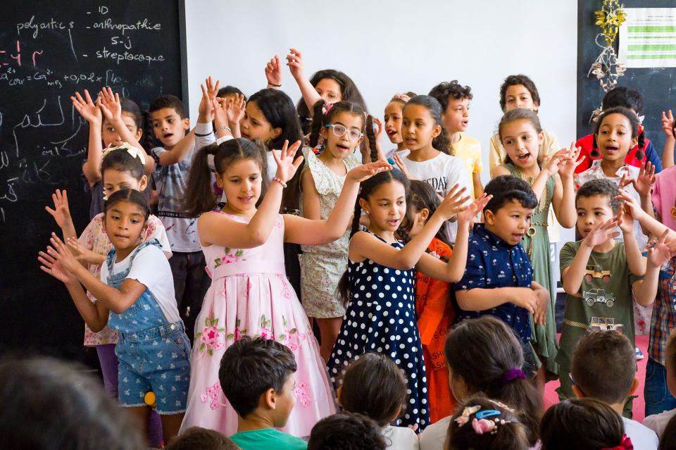 Atelier d'éveil musical par Iqadh avec les enfants de l'école de la Hafsia- médina de Tunis, 2023-2024