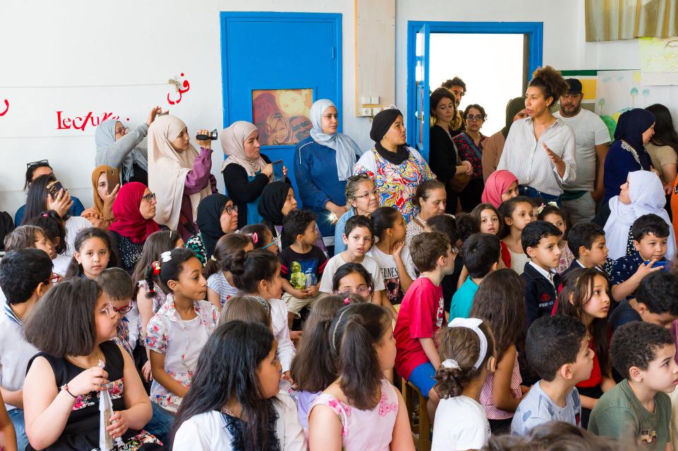 Atelier d'éveil musical par Iqadh avec les enfants de l'école de la Hafsia- médina de Tunis, 2023-2024