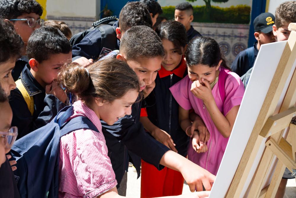 Musical awakening workshop led by Iqadh with children from Bab Souika school - Tunis medina, 2023 to 2024