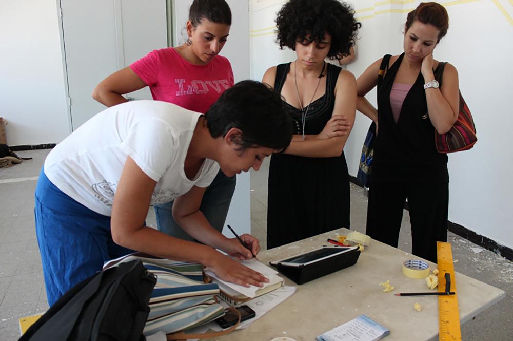 "Change ta Classe!" at Hakim Kassar public primary school, Hafisa. Tunis, 2012