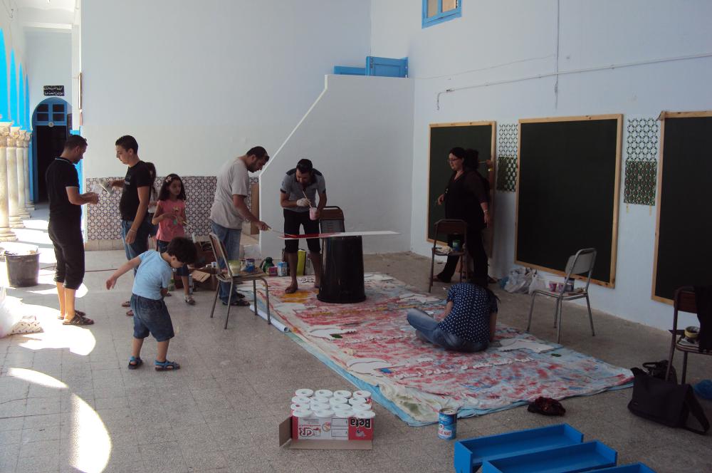 « Change ta Classe ! » à l'école primaire publique Abassia, Sfax - 2012