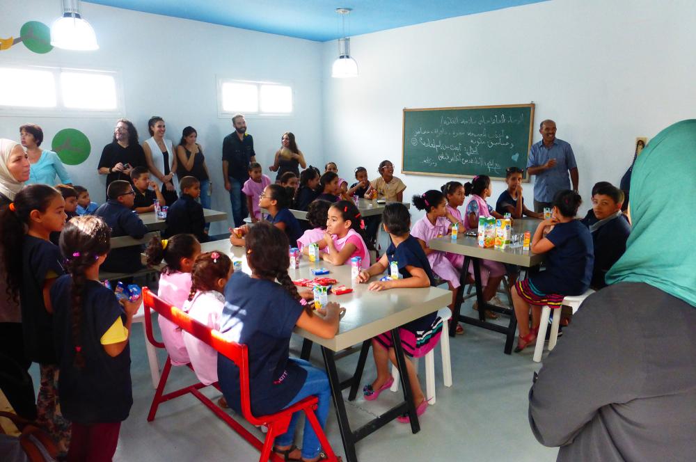 « Change ta Classe ! » à l'école primaire publique Hay Hellel 2, quartier Essaïda, Tunis, 2015