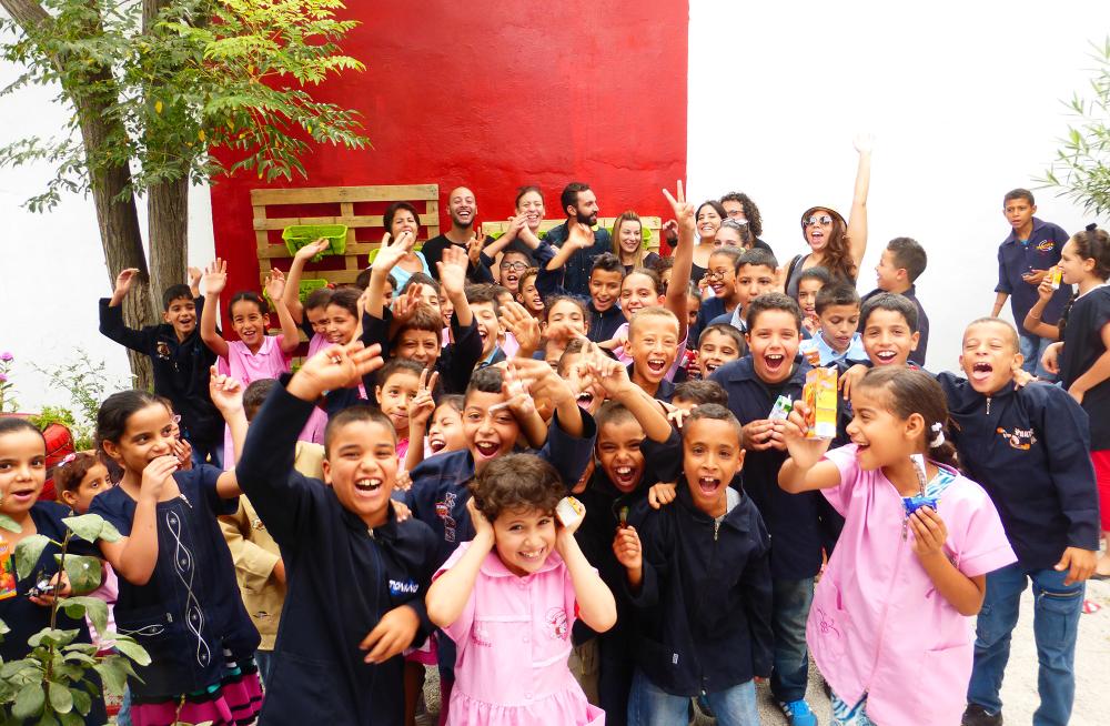 « Change ta Classe ! » à l'école primaire publique Hay Hellel 2, quartier Essaïda, Tunis, 2015