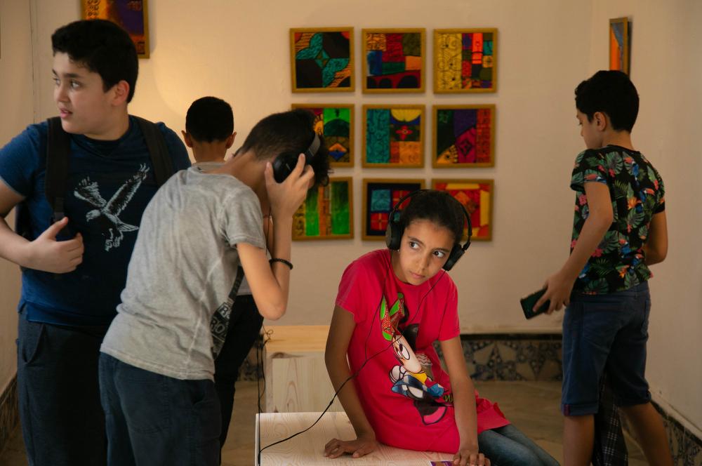 Outing of the art workshops for children, Art and Education programme, Saturday 28 May 2022 at L'Art Rue