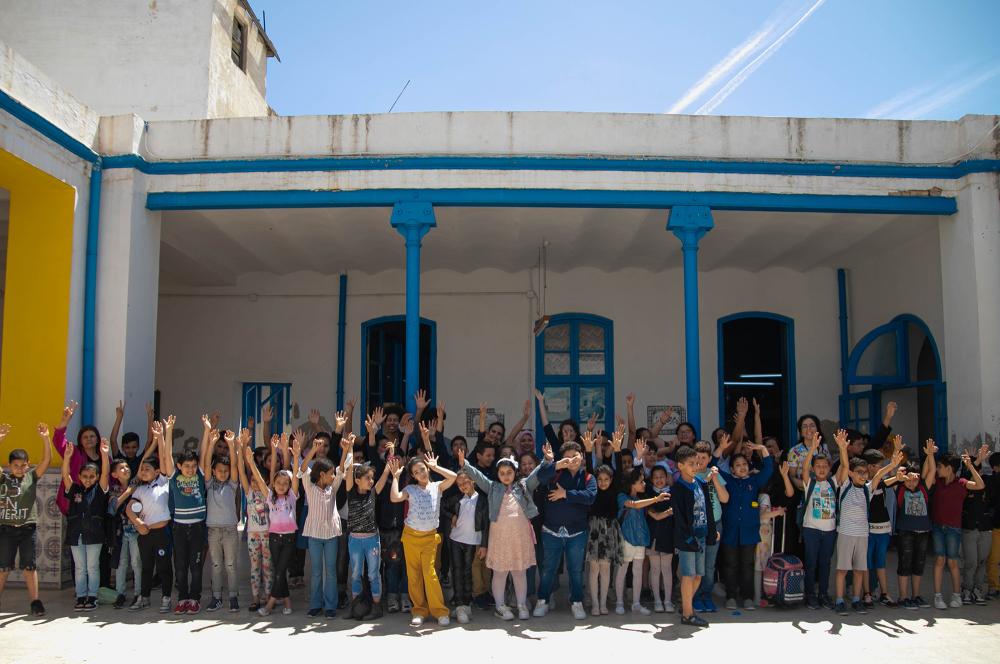 Atelier d'éveil musical animé par Iqadh avec les enfants de l'école Bab Souika - médina de Tunis, 2021-2022