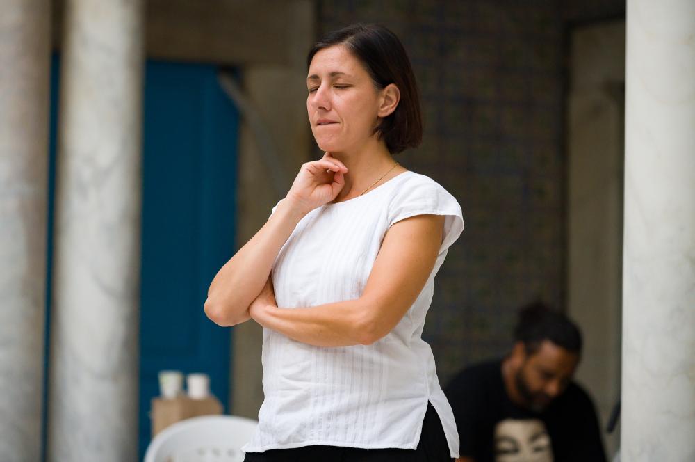 Répétition générale de La Traversée de Rossella Biscotti