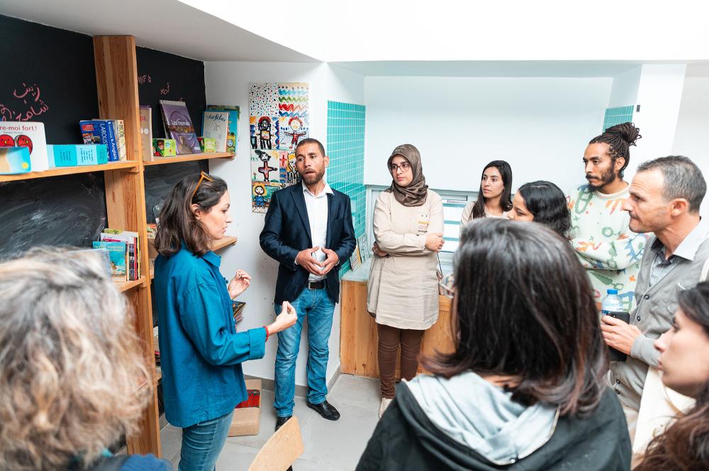 Formation à L'Art Rue des associations lauréates du programme Qismi Al ahla, novembre 2022.