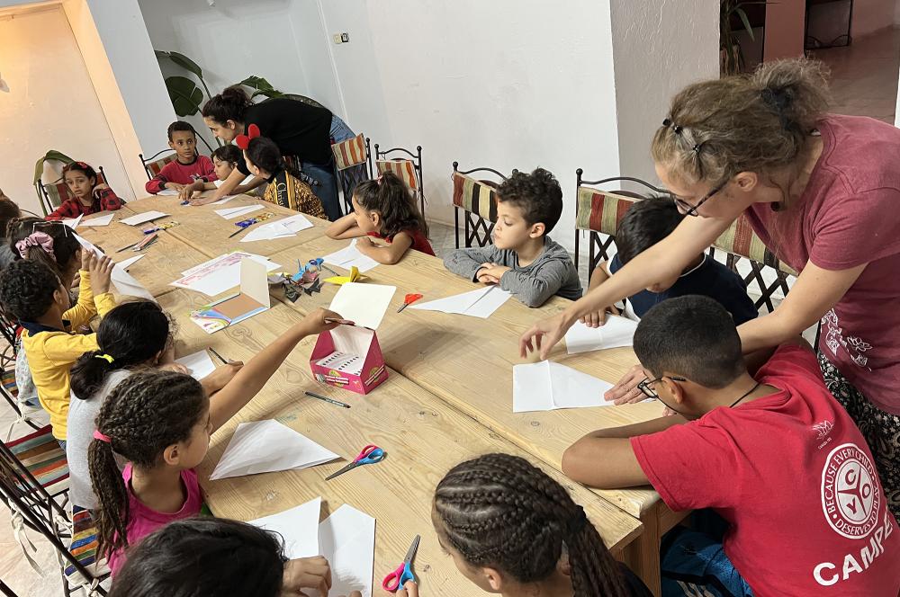 Origami workshop with Noura Mzoughi