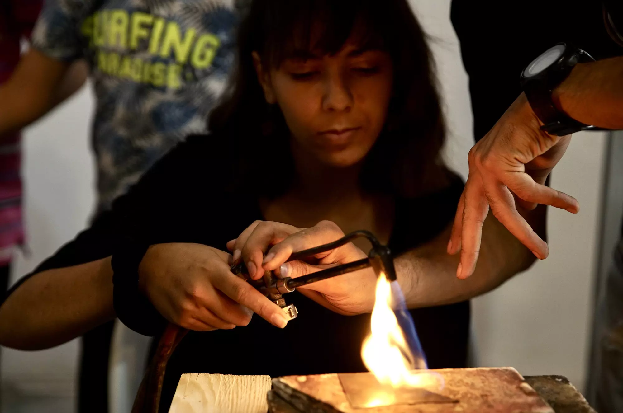 Atelier design et artisanat, Sāni` صَانِع, animé par Chemseddine Mechri avec des enfants au sein de L'Art Rue - septembre-octobre 2021