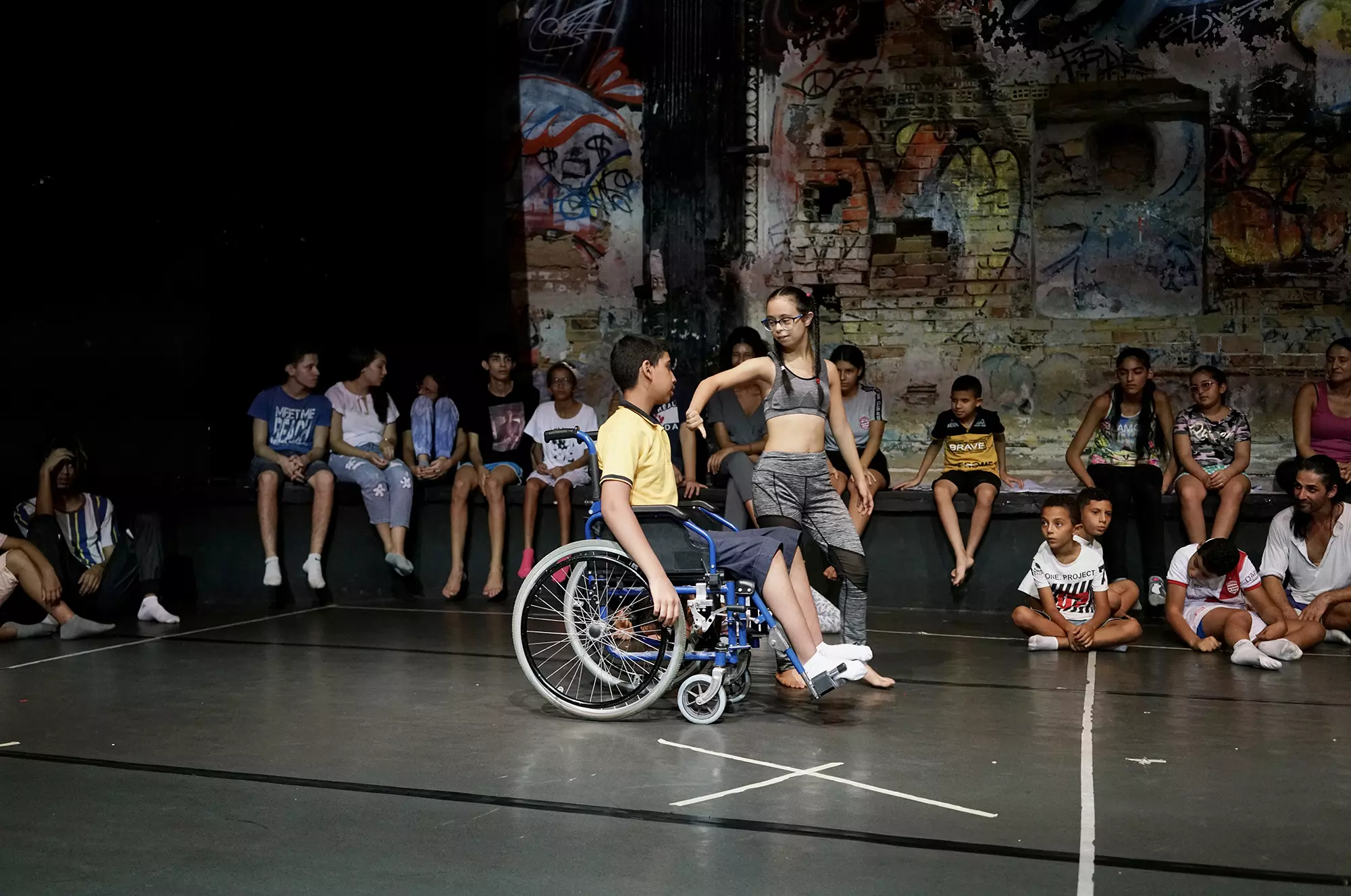 Atelier danse d'Andrew Graham avec des enfants - médina de Tunis, 2021