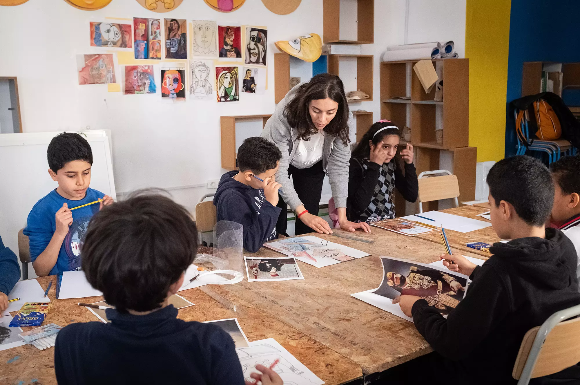 Atelier d'arts plastiques avec Fatma Yaakoubi