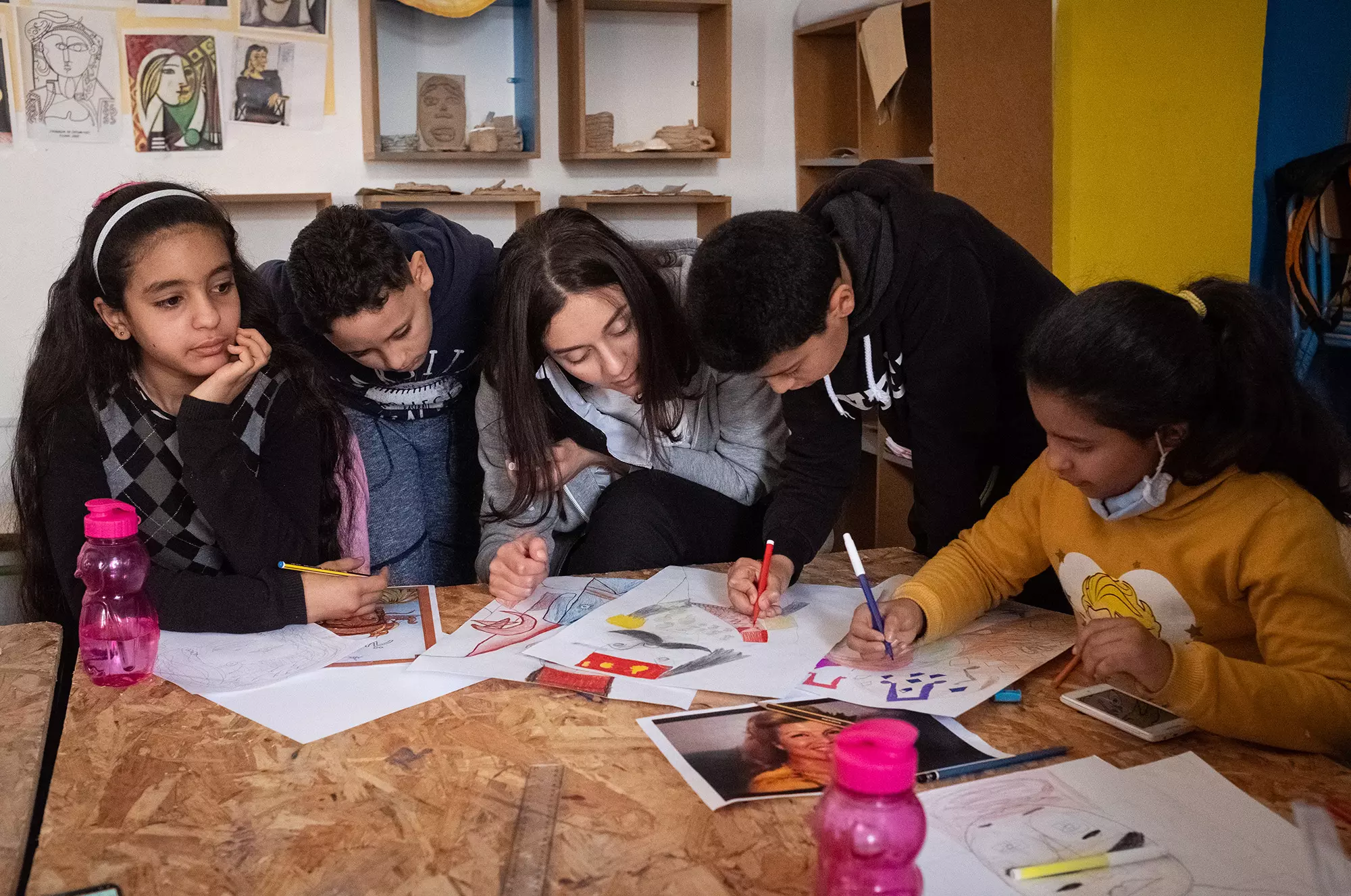 Atelier d'arts plastiques avec Fatma Yaakoubi