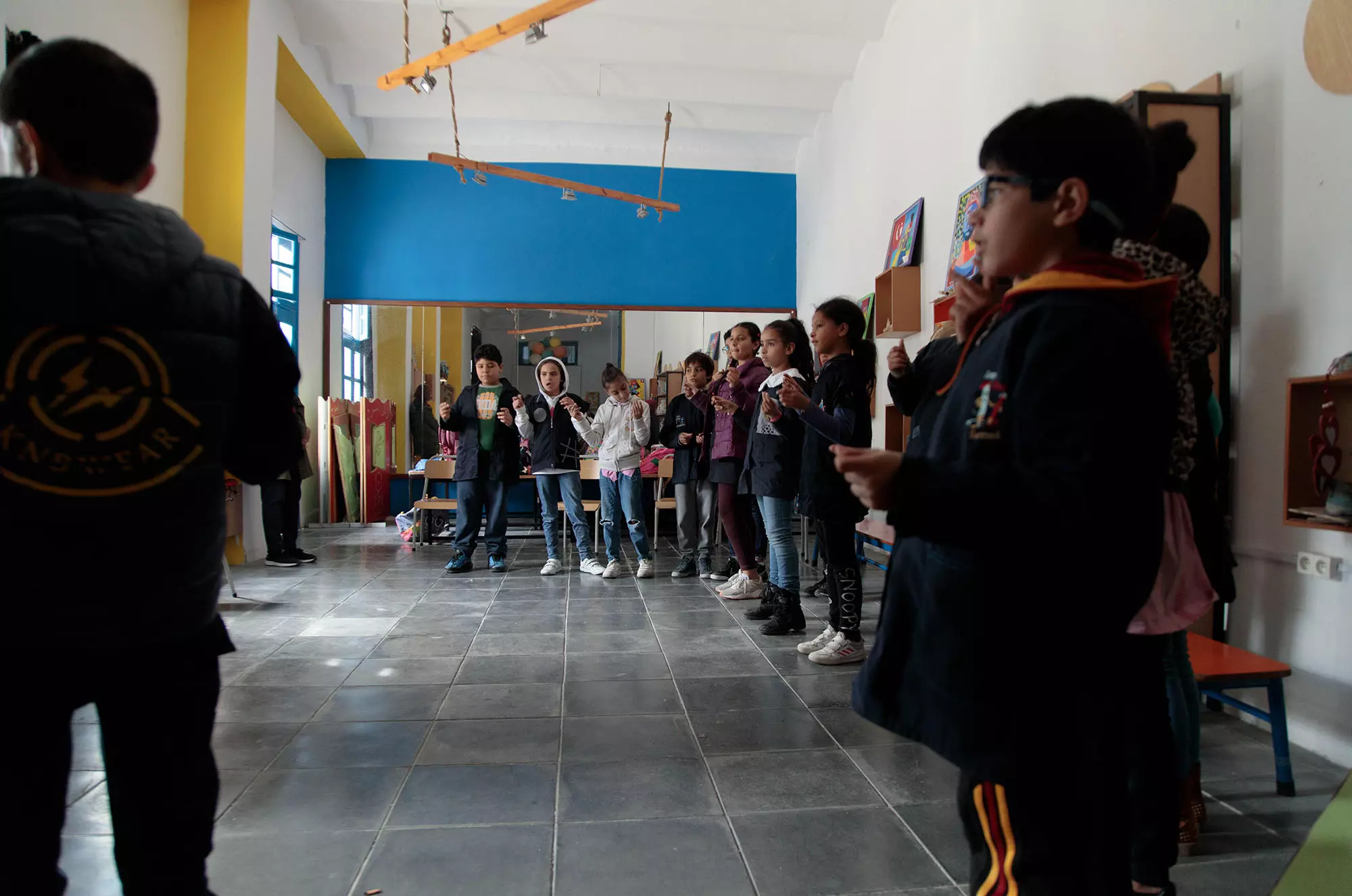  Musical awakening workshop led by Iqadh with the children of the Bab Souika school - medina of Tunis, 2021 to 2023