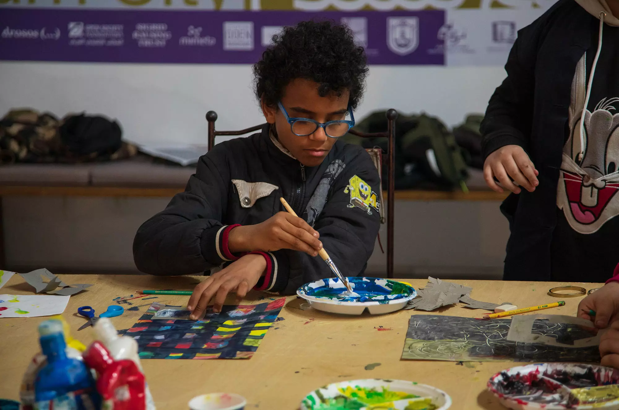 Atelier d’arts plastiques pour enfants et adolescents animé à L'Art Rue par Chawki Lahmar et Lilia Ben Romdhane, Art et Education, 2023.