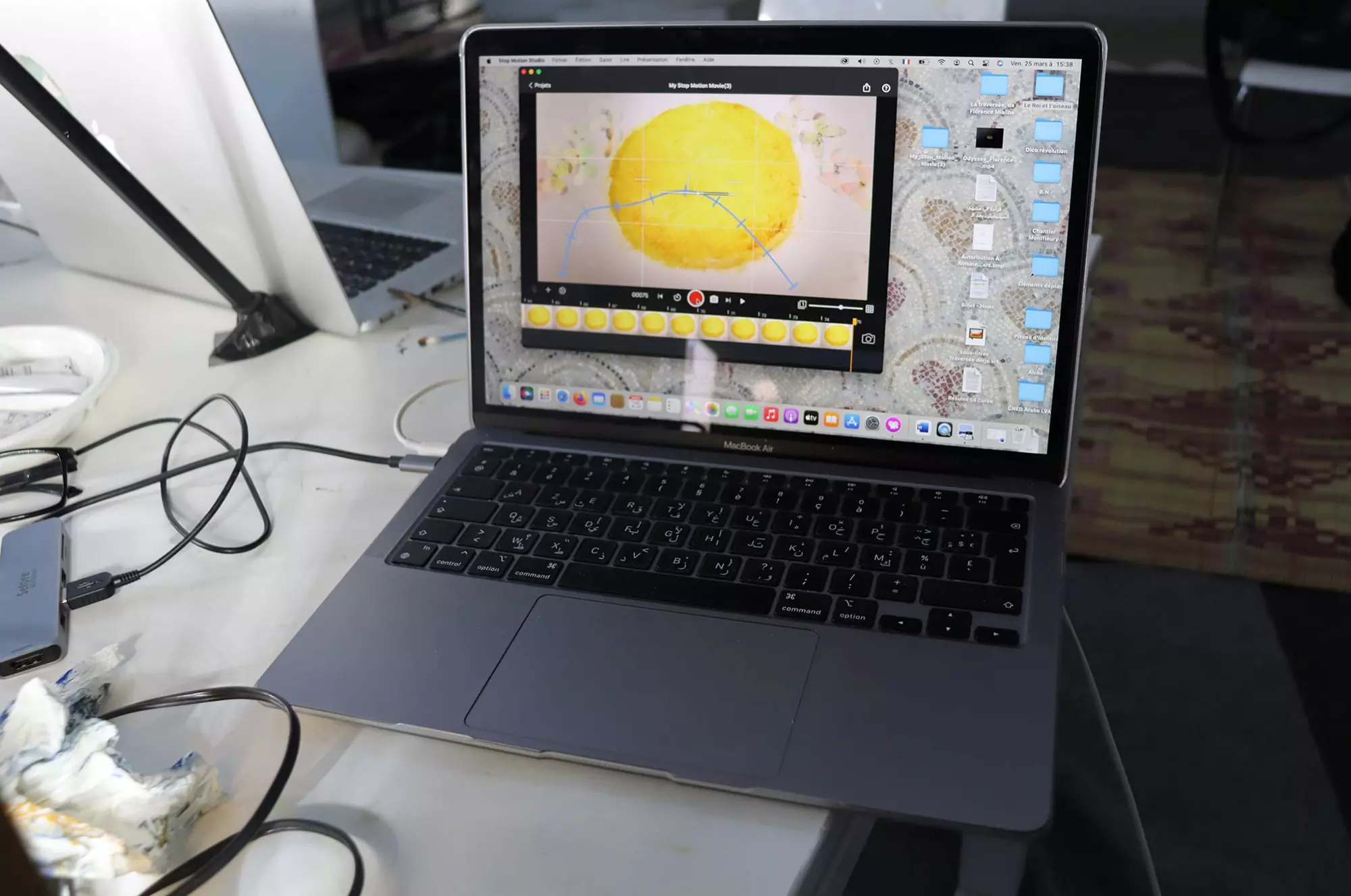 Atelier création d'un film d'animation avec Sentiers-Massarib à L'Art Rue, mars 2022
