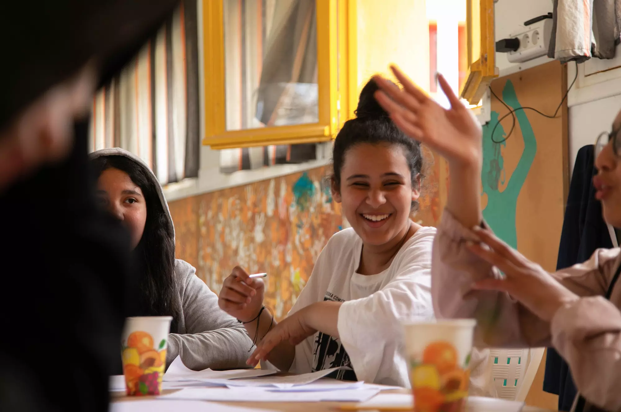 Atelier bande-dessinée animé par Chakib Daoud au sein de l'école primaire publique Kotteb Louzir (Tunis), année scolaire 2021-2022